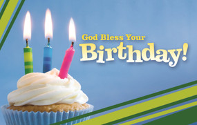 Birthday Postcard: God Bless Your Birthday! (Package of 25) by Broadman Church Supplies Staff, 9798384519263