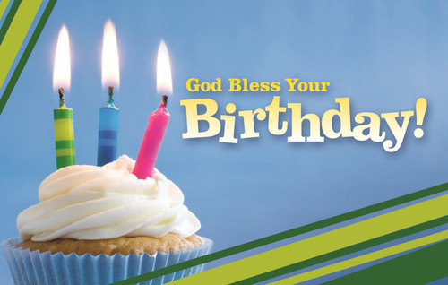 Birthday Postcard: God Bless Your Birthday! (Package of 25) by Broadman Church Supplies Staff, 9798384519263