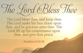 Inspirational Postcard: The Lord Bless Thee (Package of 25) (Numbers 6:24-26 (KJV)) by Broadman Church Supplies Staff, 9798384522416