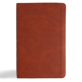 CSB Single-Column Personal Size Reference Bible, Burnt Sienna LeatherTouch by CSB Bibles by Holman, 9798384523628