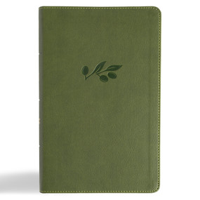 CSB Single-Column Personal Size Reference Bible, Olive LeatherTouch by CSB Bibles by Holman, 9798384523635