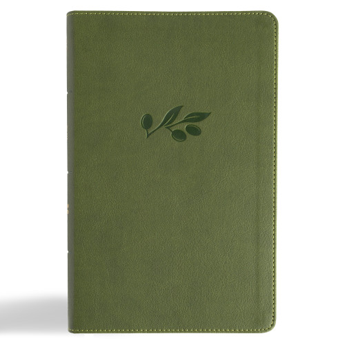 CSB Single-Column Personal Size Reference Bible, Olive LeatherTouch by CSB Bibles by Holman, 9798384523635