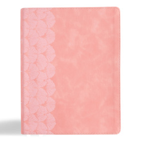 KJV Notetaking Bible, Large Print Edition, Soft Pink LeatherTouch by Holman Bible Publishers, 9798384523680