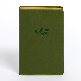 CSB Personal Size Giant Print Bible, Olive LeatherTouch by CSB Bibles by Holman, 9798384525264