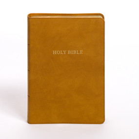 KJV Personal Size Giant Print Bible, Camel SuedeSoft LeatherTouch by Holman Bible Publishers, 9798384525325
