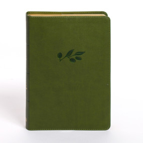 KJV Personal Size Giant Print Bible, Olive LeatherTouch by Holman Bible Publishers, 9798384525349