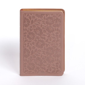 NASB Personal Size Bible, Rose Gold LeatherTouch by Holman Bible Publishers, 9798384525363