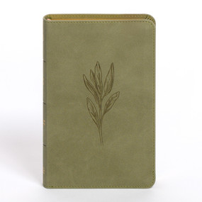 CSB Personal Size Bible, Sage SuedeSoft LeatherTouch by CSB Bibles by Holman, 9798384525424