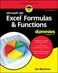 Microsoft 365 Excel Formulas & Functions For Dummies - 9781394295517 by Ken Bluttman, 9781394295517