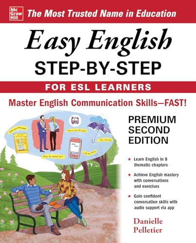 Easy English Step-by-Step for ESL Learners, Second Edition by Danielle Pelletier DePinna, 9781260455182
