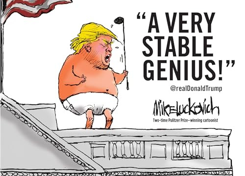 A Very Stable Genius (@realDonaldTrump) by Mike Luckovich, 9781770414785