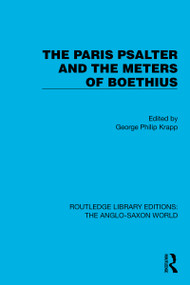 The Paris Psalter and the Meters of Boethius - 9781032541051 by George Philip Krapp, 9781032541051