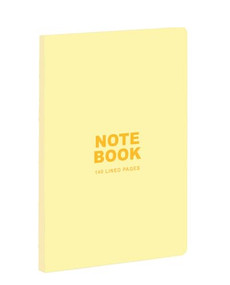 teNeues - A5 Notebook: Pastel Yellow, 140 Lined Pages, Raw Sewn Spine, Lays Flat (Our A5 Size Standard Paperback Notebook) by teNeues, 9781623259600