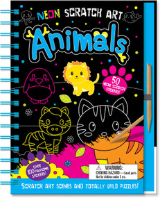 Neon Scratch Art Animals by Connie Isaacs, Bethany Carr, 9781801056335