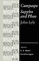 Campaspe and Sappho and Phao (John Lyly) by G.K. Hunter, Stephen Bevington, 9780719031007