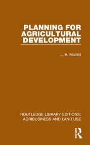 Planning for Agricultural Development - 9781032470153 by J. A. Mollett, 9781032470153