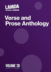 LAMDA Verse and Prose Anthology: Volume 20 by LAMDA Exams, 9781839043291