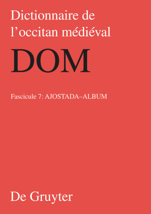 ajost-album (French Edition) by Claudia Kraus, Renate Peter, Wolf-Dieter Stempel, Monika Tausend, 9783110271829