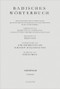 Badisches Wörterbuch. Band V/Lieferung 84 (German Edition) by Tobias Streck, 9783110417555