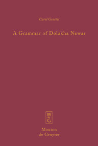 A Grammar of Dolakha Newar by Carol Genetti, 9783111629315
