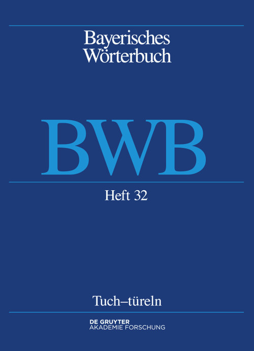 Tuch-türeln (German Edition) by Bayerische Akademie der Wissenschaften, 9783111463148