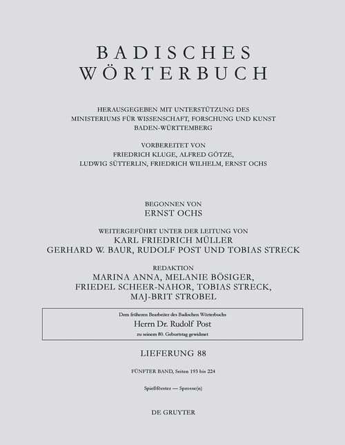 Spießförster ‒ Sprosse(n) (German Edition) by Tobias Streck, 9783111556772