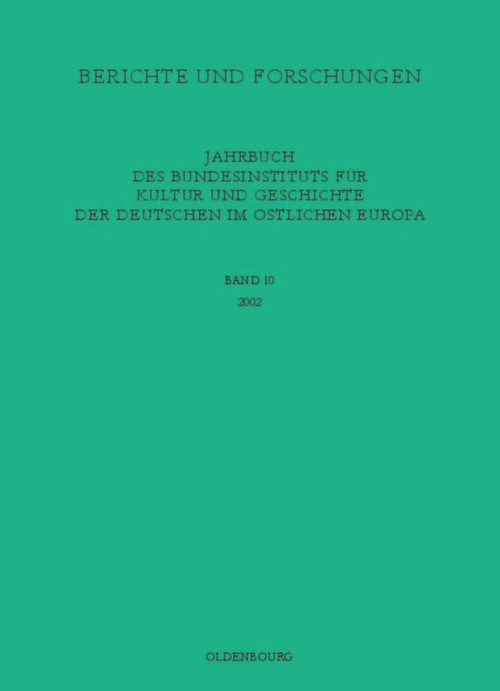 2002 (German Edition) by Bundesinstitut für Kultur und Geschichte der Deutschen im östlichen Europa, 9783486566826