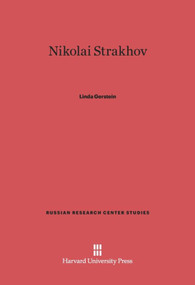 Nikolai Strakhov by Linda Gerstein, 9780674281677