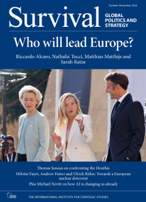 Survival: October-November 2024 by The International Institute for Strategic Studies (IISS), 9781032806631