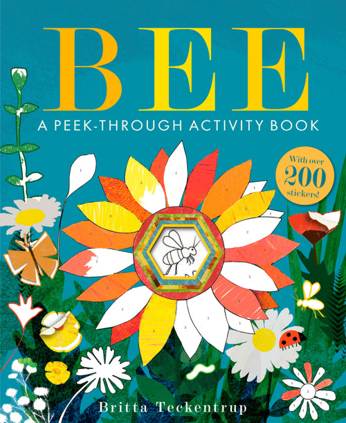 Bee: A Peek-Through Activity Book: With over 200 stickers by Britta Teckentrup, 9780593518311