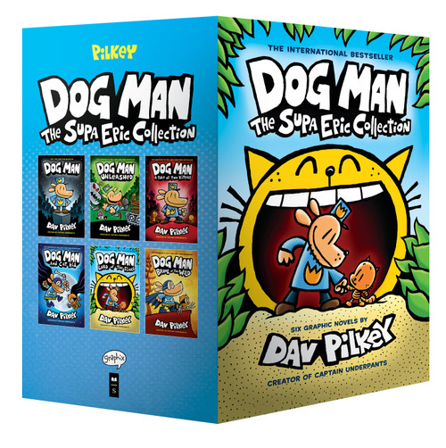 Dog Man: The Supa Epic Collection: From the Creator of Captain Underpants (Dog Man #1-6 Box Set) by Dav Pilkey, Dav Pilkey, 9781338603347