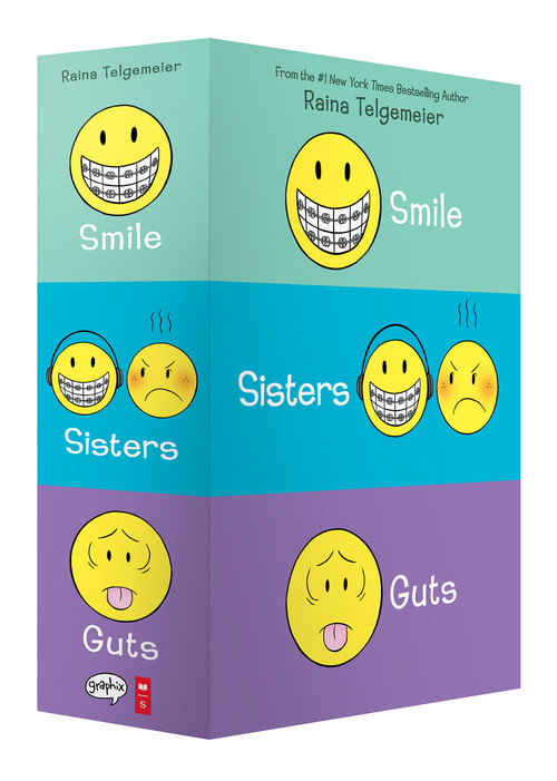 Smile, Sisters, and Guts: The Box Set by Raina Telgemeier, Raina Telgemeier, 9781338599459