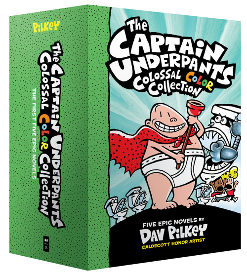 The Captain Underpants Colossal Color Collection (Captain Underpants #1-5 Boxed Set): From the Creator of Dog Man by Dav Pilkey, Dav Pilkey, 9781338603323