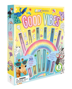 Colormania Good Vibes (with Dual-Tip Brush Pens) by IglooBooks, Emanuela Mannello, 9781837955473