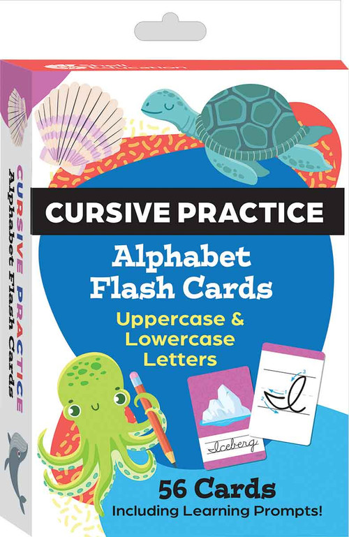 Cursive Practice Alphabet Flash Cards by Teacher Created Materials, 9798765999790