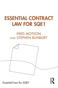 Essential Contract Law for SQE1 by Fred Motson, Stephen Bunbury, 9781032642109