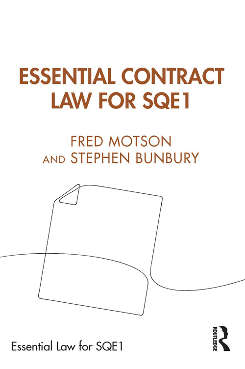 Essential Contract Law for SQE1 by Fred Motson, Stephen Bunbury, 9781032642109
