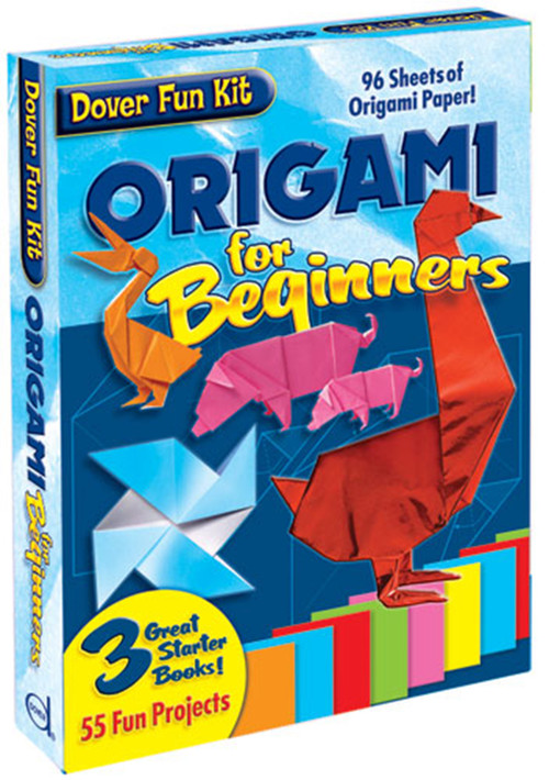Origami for Beginners (3 Great Starter Books!/55 Fun Projects/96 Sheets of Origami Paper!) by Dover, 9780486432922