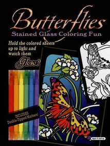 Butterflies Stained Glass Coloring Fun by Ed Sibbett, Jr., 9780486463643