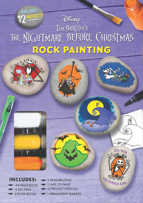Disney Tim Burton's The Nightmare Before Christmas Rock Painting by Marcy Kelman, 9781667204673