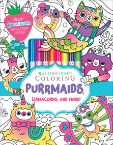 Kaleidoscope Coloring: Purrmaids, Llamacorns, and More! (Includes 8 Fruit-Scented Markers and Dozens of Designs!) by Editors of Silver Dolphin Books, 9781684126507