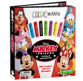 Disney Mickey and Friends: Colormania (with 7 Felt Tip Pens and 30 Pages of Coloring) by IglooBooks, 9781835444153