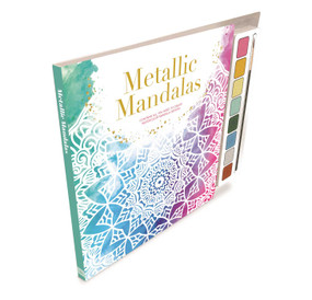 Metallic Mandalas (Watercolor Guidebook with 8 Paints and Brush Perfect for Beginners) by IglooBooks, Jennifer  Sanderson, Carrie  Lewis, 9781837714803