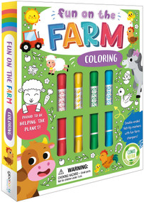 Fun on the Farm Coloring Set (with Double-Ended Stamp Markers) by IglooBooks, Pamela Barbieri, 9781837715022