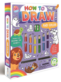 How to Draw and Color Set (with 6 Colored Pencils & Sketching Pencil) by IglooBooks, 9781837715404