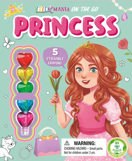 Princess Coloring (On-the-Go Coloring Kit with Stackable Crayons) by IglooBooks, Ana Paola Gonzalez, Yoss Sánchez, 9781837716166