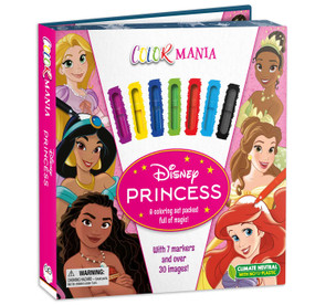 Disney Princess: Colormania (with 7 Felt Tip Pens and 30 Pages of Coloring) by IglooBooks, 9781837952489