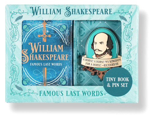 William Shakespeare Tiny Book and Pin Set by Insight Editions, 9798886639261