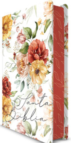 Biblia RVR 1960 letra grande tamaño manual, HC, flores rosadas y cantos pintados /  Spanish Bible RVR 1960 Handy Size Large Print with flowers and sprayed .. by Reina Valera Revisada 1960, 9798890982162