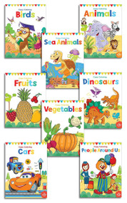 Little Artist Copy Colouring Books (Pack of 8 Books (Birds, Sea Animals, Fruits, Vegetables, Dinosaurs, Cars and People Around Us)) by Wonder House Books, 9789388144049